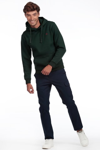 Sweater met Capuchon - Donkergroen