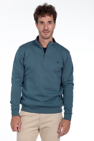 2 sweats - Vert et bleu-gris