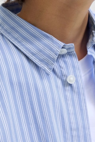 Camisa relaxed fit de algodón orgánico - Celeste - Jack & Jones Junior