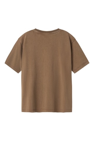 Camiseta de algodón orgánico - Marrón - Name It