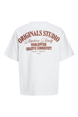 Camiseta relaxed fit - Blanco - Jack & Jones Junior