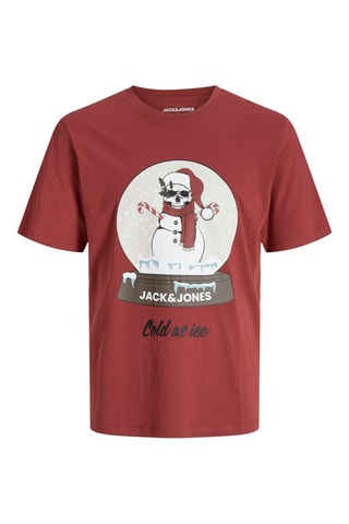 Camiseta regular fit - Rojo teja - Jack & Jones Junior