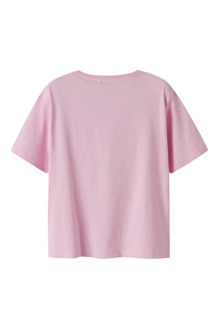 Camiseta de algodón orgánico - Rosa - Name It Kids