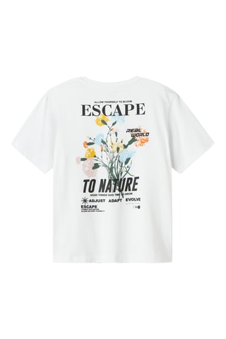 Camiseta de algodón orgánico - Blanco - Name It Kids