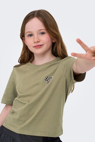 Camiseta - Caqui - Kids Only Girl