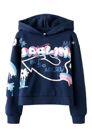 Sudadera con capucha - Azul marino - Name It Kids