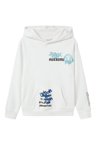 Sudadera de algodón orgánico - Blanco - Name It Kids