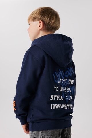 Biologisch Katoenen Sweater - Marineblauw - Name it Kids