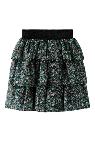 Falda avolantada - Verde y negro - Name It Kids