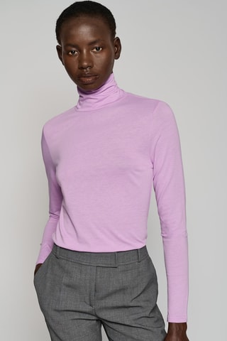 Sous-pull en fibres de bambou - Rose