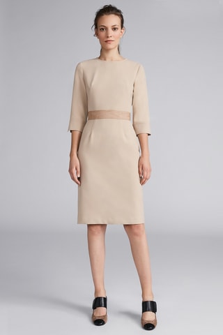 Robe droite - Beige