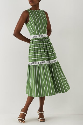 Robe midi - Vert