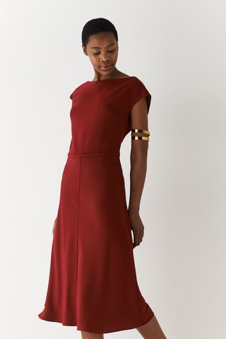Robe midi - Bordeaux