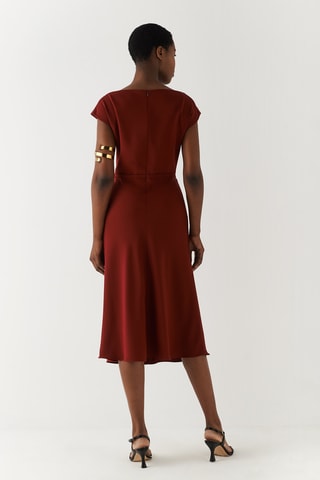Robe midi - Bordeaux