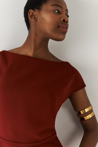 Robe midi - Bordeaux