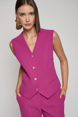 Gilet de costume sans manches - Fuchsia