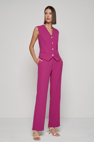 Gilet de costume sans manches - Fuchsia