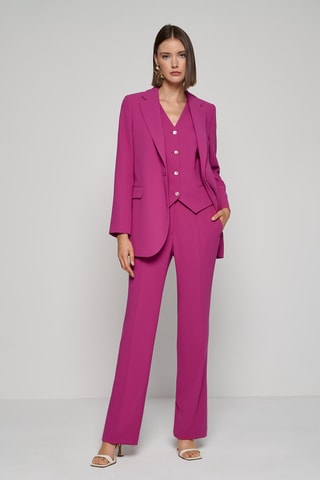 Gilet de costume sans manches - Fuchsia