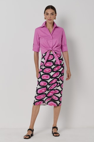 Jupe portefeuille - Rose