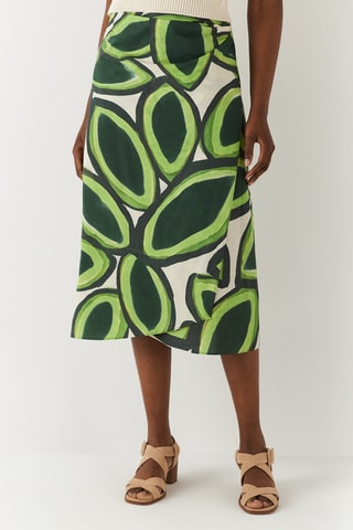 Jupe portefeuille - Vert clair