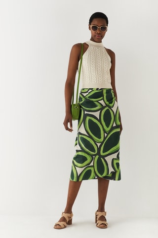 Jupe portefeuille - Vert clair