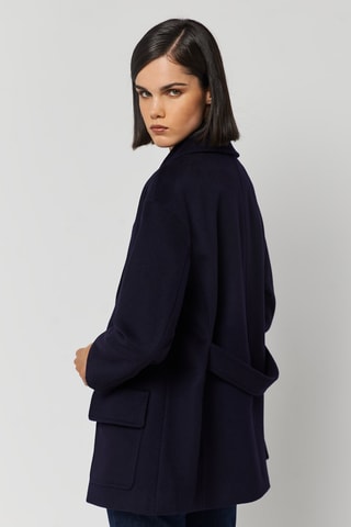 Manteau en laine - Bleu marine