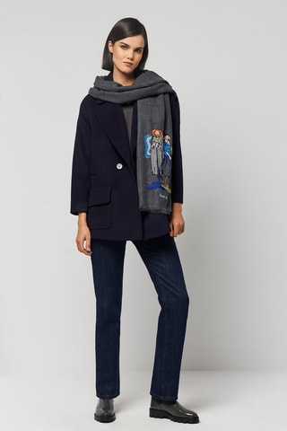 Manteau en laine - Bleu marine