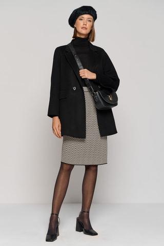 Manteau en laine - Noir