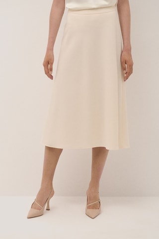 Jupe midi - Ecru