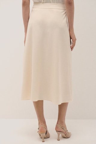 Jupe midi - Ecru