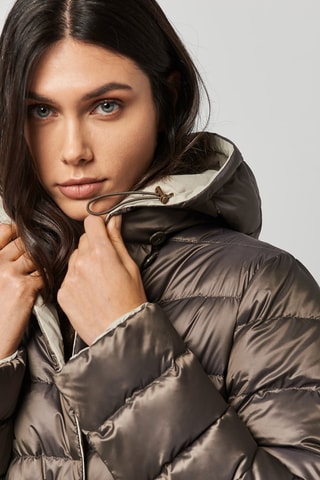 Doudoune réversible - Beige et marron