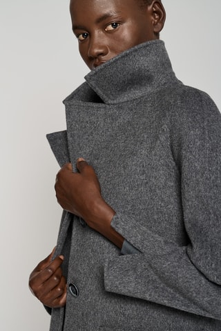 Manteau en laine - Gris chiné