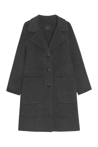 Manteau en laine - Gris chiné