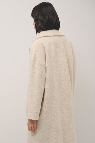 Manteau en laine et alpaga - Beige