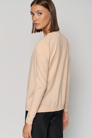 Gilet en soie et laine - Ivoire