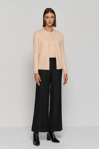 Gilet en soie et laine - Ivoire