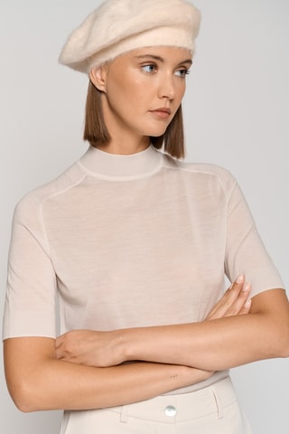 Blouse en laine - Crème