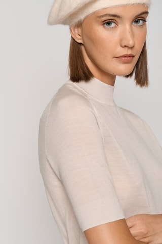 Blouse en laine - Crème
