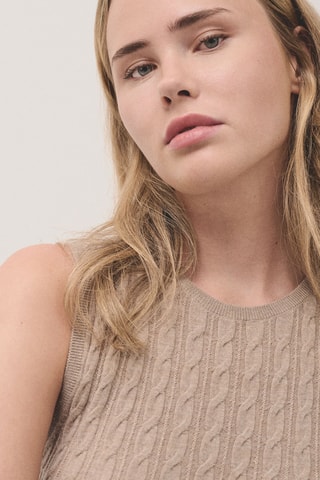 Top en laine - Beige