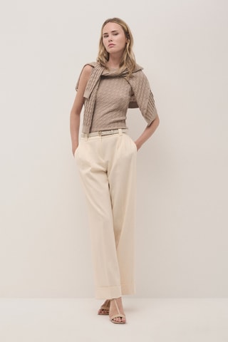 Top en laine - Beige