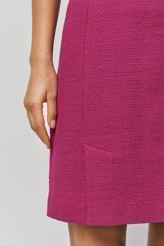 Jupe droite en tweed - Fuchsia