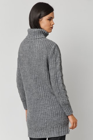 Pull en laine et alpaga - Gris chiné