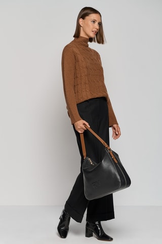 Pull en laine et cachemire - Marron