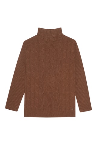 Pull en laine et cachemire - Marron