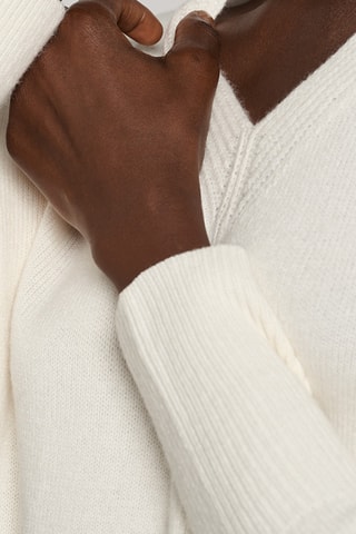 Pull en laine et cachemire - Blanc