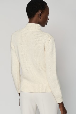 Pull en laine et alpaga - Ecru