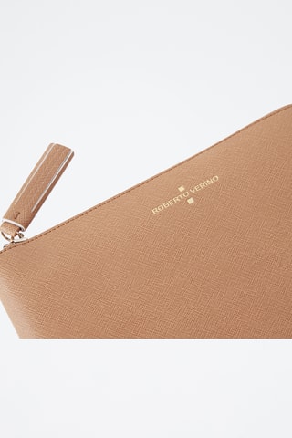 Pochette en cuir - Camel
