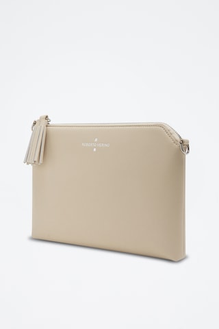 Pochette en cuir - Ivoire