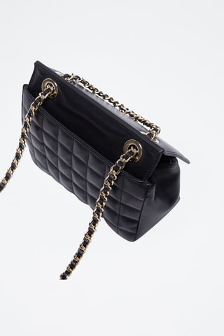 Sac porté épaule en cuir - Noir