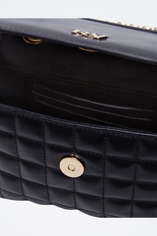 Sac porté épaule en cuir - Noir